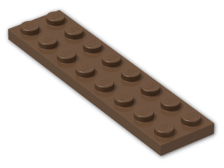LEGO® Brick: Plate 2 x 8 3034 | Color: Brown