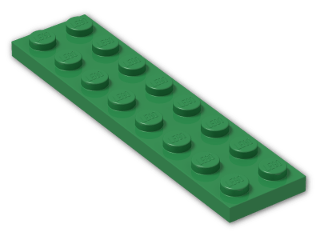 LEGO® Brick: Plate 2 x 8 3034 | Color: Dark Green