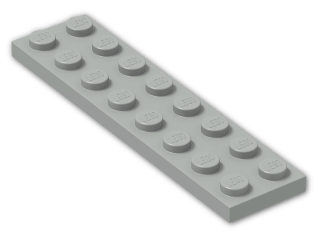 LEGO® Brick: Plate 2 x 8 3034 | Color: Grey