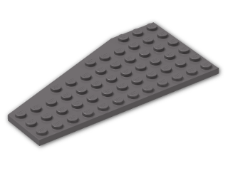 LEGO® Brick: Wing 6 x 12 Right 30356 | Color: Dark Stone Grey