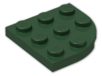 LEGO® Brick: Plate 3 x 3 Corner Round 30357 | Color: Earth Green