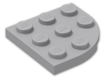 LEGO® Stein: Plate 3 x 3 Corner Round 30357 | Farbe: Medium Stone Grey
