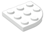 LEGO® Brick: Plate 3 x 3 Corner Round 30357 | Color: White