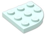 LEGO® Brick: Plate 3 x 3 Corner Round 30357 | Color: Aqua