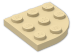 LEGO® Stein: Plate 3 x 3 Corner Round 30357 | Farbe: Brick Yellow