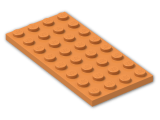 LEGO® Brick: Plate 4 x 8 3035 | Color: Bright Orange