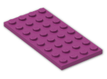 LEGO® Brick: Plate 4 x 8 3035 | Color: Bright Reddish Violet