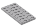 LEGO® Stein: Plate 4 x 8 3035 | Farbe: Medium Stone Grey