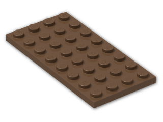 LEGO® Brick: Plate 4 x 8 3035 | Color: Brown