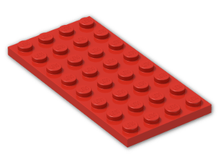 LEGO® Brick: Plate 4 x 8 3035 | Color: Bright Red