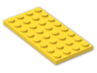 LEGO® Brick: Plate 4 x 8 3035 | Color: Bright Yellow