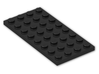 LEGO® Brick: Plate 4 x 8 3035 | Color: Black