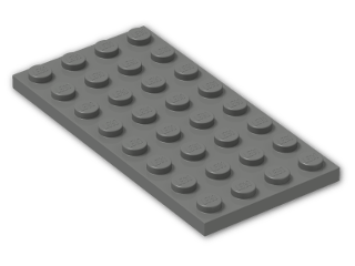 LEGO® Brick: Plate 4 x 8 3035 | Color: Dark Grey