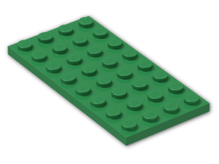 LEGO® Brick: Plate 4 x 8 3035 | Color: Dark Green