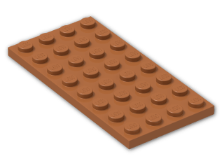 LEGO® Brick: Plate 4 x 8 3035 | Color: Dark Orange
