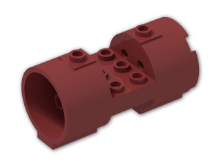 LEGO® Stein: Cylinder 3 x 6 x 2 2/3 Horizontal 30360 | Farbe: New Dark Red