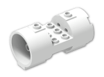 LEGO® Brick: Cylinder 3 x 6 x 2 2/3 Horizontal 30360 | Color: White