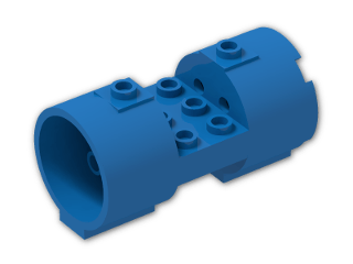 LEGO® Brick: Cylinder 3 x 6 x 2 2/3 Horizontal 30360 | Color: Bright Blue