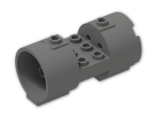 LEGO® Stein: Cylinder 3 x 6 x 2 2/3 Horizontal 30360 | Farbe: Dark Grey