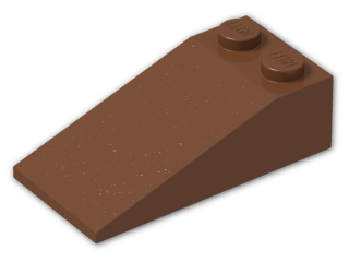 LEGO® Brick: Slope Brick 18 4 x 2 30363 | Color: Reddish Brown