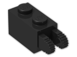 LEGO® Brick: Hinge Brick 1 x 2 Locking with Dual Finger On End 30365 | Color: Black