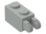 LEGO® Brick: Hinge Brick 1 x 2 Locking with Dual Finger On End 30365 | Color: Grey
