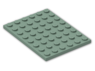 LEGO® Brick: Plate 6 x 8 3036 | Color: Sand Green