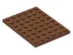LEGO® Stein: Plate 6 x 8 3036 | Farbe: Reddish Brown