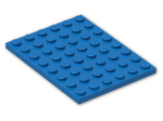 LEGO® Brick: Plate 6 x 8 3036 | Color: Bright Blue