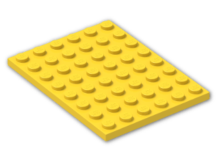 LEGO® Stein: Plate 6 x 8 3036 | Farbe: Bright Yellow