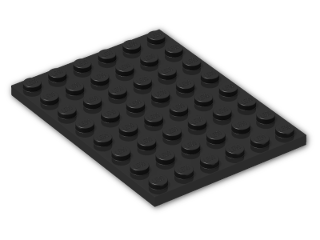 LEGO® Stein: Plate 6 x 8 3036 | Farbe: Black