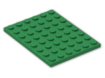 LEGO® Brick: Plate 6 x 8 3036 | Color: Dark Green