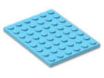 LEGO® Brick: Plate 6 x 8 3036 | Color: Medium Azur