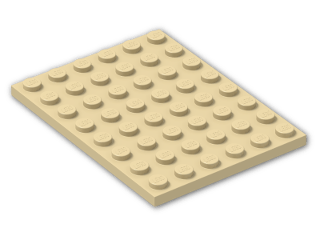 LEGO® Stein: Plate 6 x 8 3036 | Farbe: Brick Yellow