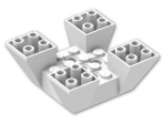 LEGO® Brick: Slope Brick 65 6 x 6 x 2 Inverted Quadruple 30373 | Color: White