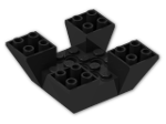 LEGO® Brick: Slope Brick 65 6 x 6 x 2 Inverted Quadruple 30373 | Color: Black