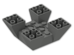 LEGO® Stein: Slope Brick 65 6 x 6 x 2 Inverted Quadruple 30373 | Farbe: Dark Grey