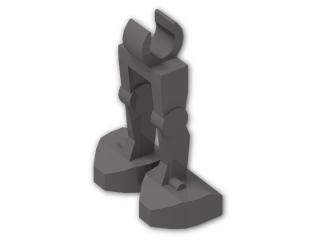 LEGO® Brick: Minifig Mechanical Legs 30376 | Color: Dark Stone Grey