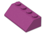 LEGO® Brick: Slope Brick 45 2 x 4 3037 | Color: Bright Reddish Violet