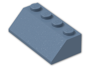 LEGO® Brick: Slope Brick 45 2 x 4 3037 | Color: Sand Blue