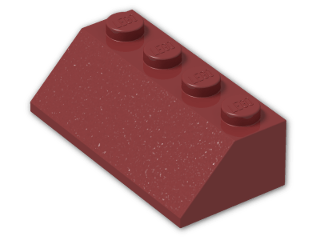 LEGO® Brick: Slope Brick 45 2 x 4 3037 | Color: New Dark Red