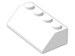 LEGO® Brick: Slope Brick 45 2 x 4 3037 | Color: White