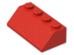 LEGO® Brick: Slope Brick 45 2 x 4 3037 | Color: Bright Red