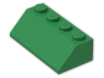 LEGO® Brick: Slope Brick 45 2 x 4 3037 | Color: Dark Green