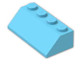 LEGO® Stein: Slope Brick 45 2 x 4 3037 | Farbe: Medium Azur