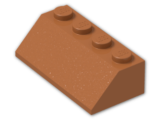 LEGO® Brick: Slope Brick 45 2 x 4 3037 | Color: Dark Orange