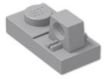 LEGO® Stein: Hinge Plate 1 x 2 Locking with Single Finger On Top 30383 | Farbe: Medium Stone Grey