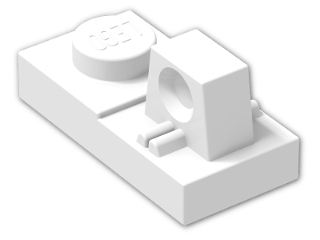 LEGO® Brick: Hinge Plate 1 x 2 Locking with Single Finger On Top 30383 | Color: White