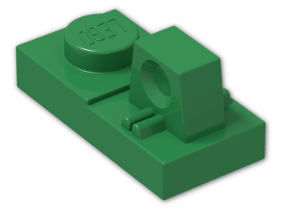 LEGO® Brick: Hinge Plate 1 x 2 Locking with Single Finger On Top 30383 | Color: Dark Green