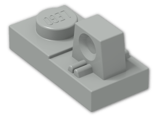LEGO® Stein: Hinge Plate 1 x 2 Locking with Single Finger On Top 30383 | Farbe: Grey